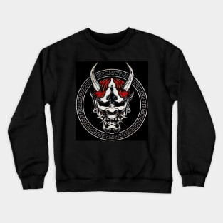 Demon Mask Samurai Japan Crewneck Sweatshirt